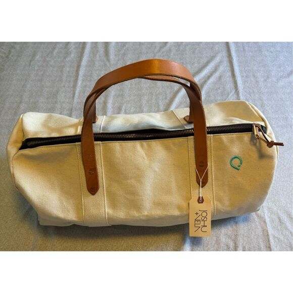 JOSHU + VELA Duffel in Canvas Small New Utility Tote Handbag - Picture 1 of 6
